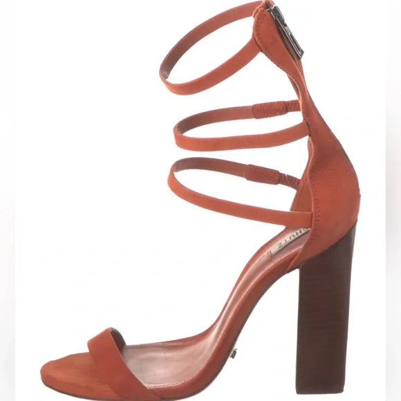 Schutz Orange Block Espandrille Heel Brazil - Picture 6 of 7